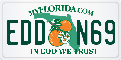 FL license plate EDDN69