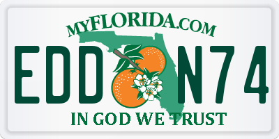 FL license plate EDDN74