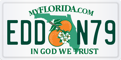 FL license plate EDDN79