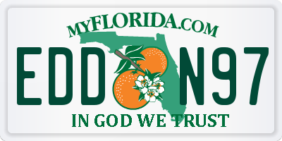 FL license plate EDDN97