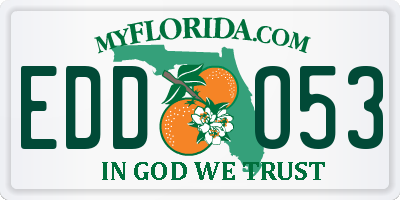 FL license plate EDDO53