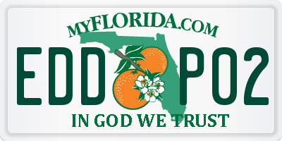 FL license plate EDDP02