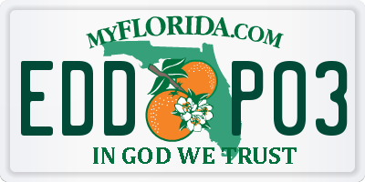 FL license plate EDDP03
