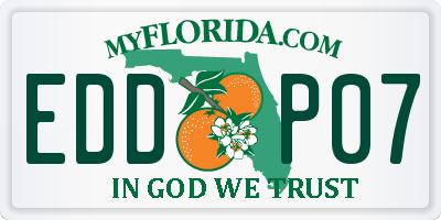 FL license plate EDDP07