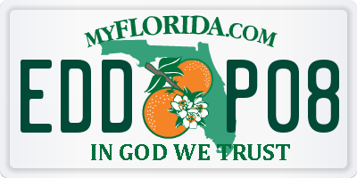 FL license plate EDDP08