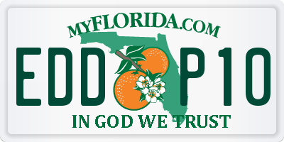 FL license plate EDDP10