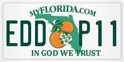 FL license plate EDDP11