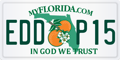 FL license plate EDDP15