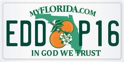 FL license plate EDDP16
