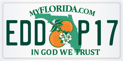 FL license plate EDDP17
