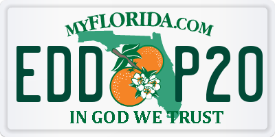 FL license plate EDDP20