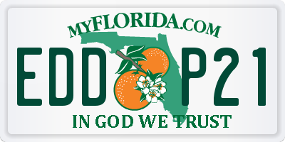 FL license plate EDDP21