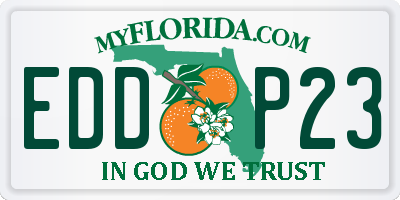 FL license plate EDDP23