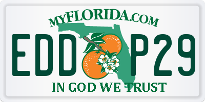 FL license plate EDDP29
