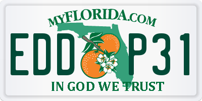 FL license plate EDDP31