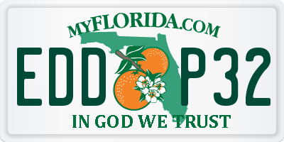 FL license plate EDDP32