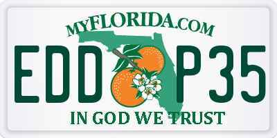 FL license plate EDDP35
