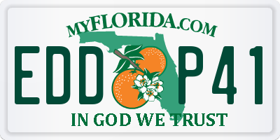 FL license plate EDDP41