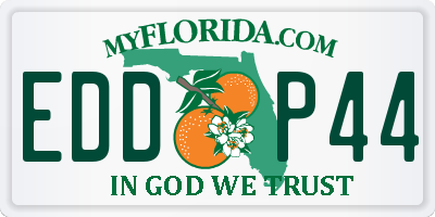 FL license plate EDDP44
