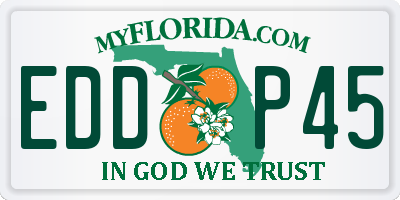 FL license plate EDDP45