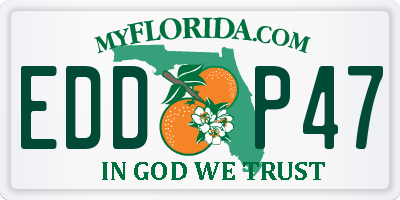FL license plate EDDP47