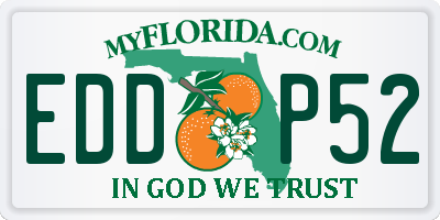 FL license plate EDDP52