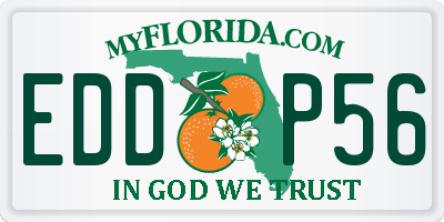 FL license plate EDDP56