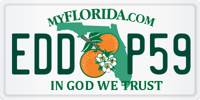 FL license plate EDDP59