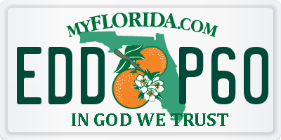 FL license plate EDDP60