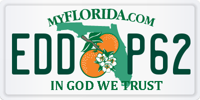FL license plate EDDP62