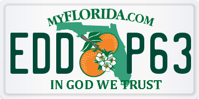 FL license plate EDDP63