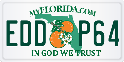 FL license plate EDDP64