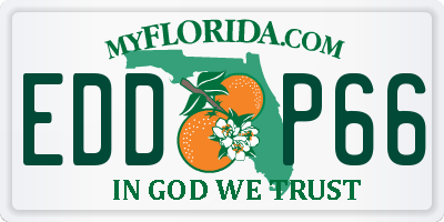 FL license plate EDDP66