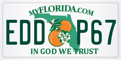 FL license plate EDDP67