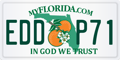 FL license plate EDDP71