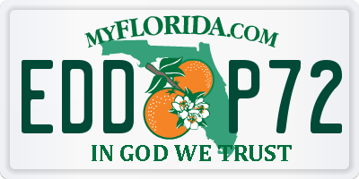 FL license plate EDDP72