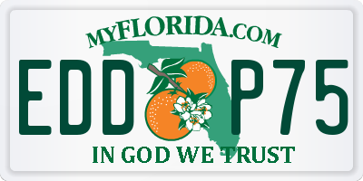 FL license plate EDDP75
