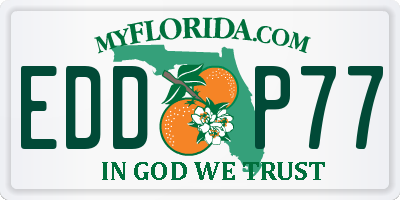 FL license plate EDDP77