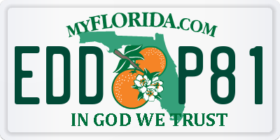 FL license plate EDDP81