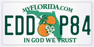 FL license plate EDDP84