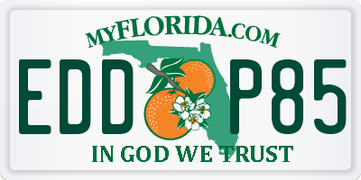 FL license plate EDDP85