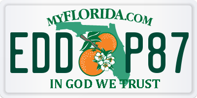 FL license plate EDDP87