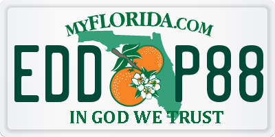 FL license plate EDDP88