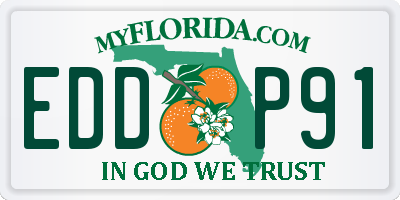 FL license plate EDDP91