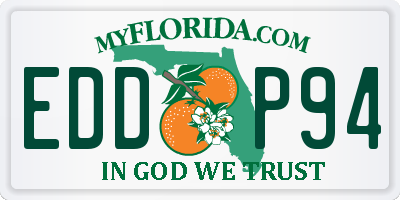 FL license plate EDDP94