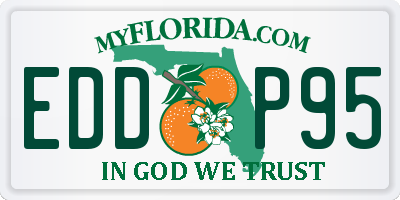 FL license plate EDDP95