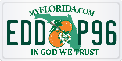 FL license plate EDDP96