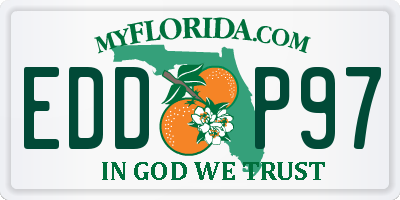 FL license plate EDDP97