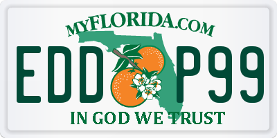 FL license plate EDDP99