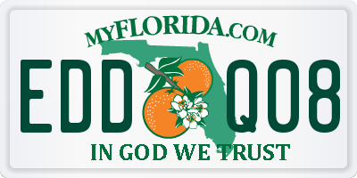 FL license plate EDDQ08